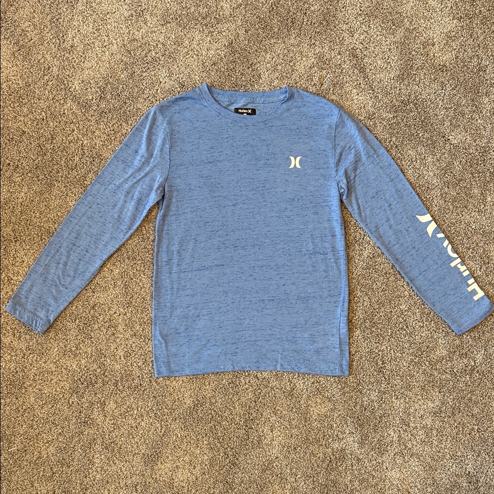 Hurley Kids Heather Blue Long Sleeve Tee
